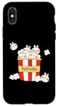 Coque pour iPhone X/XS Mignon film pop Kawaii Popcorn Cinema Rabbit Bunny