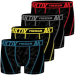 Boxers Freegun  Lot de 4 Boxers homme Aktiv Sport surpiqûres colorées