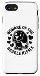 Coque pour iPhone SE (2020) / 7 / 8 Méfiez-vous du chien Beagle Kisses Beagles