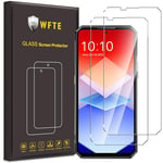 WFTE [Lot de 2 Verre Trempé pour Oukitel WP30 Pro, 0,26mm Film de Protection d'écran avec Haute Transparence à 99%, Anti-Trace Protecteur avec Dureté 9H Glass