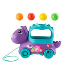 Fisher-Price Jouet D’Éveil Tricératops Lance-Balles Avec Effets Sonores Et Lumineux, 3 Niveaux D’Apprentissage Éveil Progressif, Jouet Enfant, Dès 12 Mois, Version: UK-Anglais , HNR50