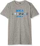 Boca Juniors T- Shirt Historia Football, Gris, FR : M (Taille Fabricant : M)
