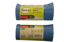 Trash Bag Okko Strong Blue 30L 20Pcs