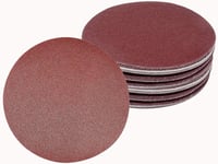 Lot de 30 disques abrasifs Ø 225 mm, grain 5 x 40/60/80/120/180/240 pour ponceuse multifonction, sans trou, papier abrasif, ponceuse à sec, ponceuse girafe longue