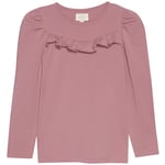 Creamie Volangprydd Långärmad T-shirt Nostalgia Rose | Rosa | 80 cm