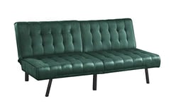 Atlantic Home Collection Pierre Lit canapé, Polyester, Velours Vert, Schlafsofa