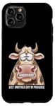 Coque pour iPhone 11 Pro Just Another Day In Paradise Cow Humour Sarcasme Femmes Hommes