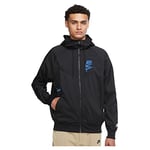 Nike DM6867-010 M NSW SPE+ WVN WR JKT MFTA Jacket Men's BLACK/WHITE L