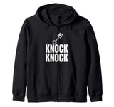 Piston Knock Knock Engine Funny Car Lover Mechanic Racecar Zip Hoodie