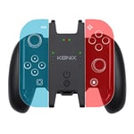 Konix Mythics Support poignées chargeur Play and Charge pour manettes Joy-Con Nintendo Switch - Noir