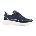 Geox Femme D Alleniee B Basket, Bleu Marine, 35 EU