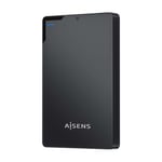 AISENS ASE-2520B - Boîtier Externe 2,5" 9,5 mm SATA A USB 3.0/Usb3.1 Gen1, Noir