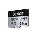 Mikro SD-kort Lexar Lexar Professional SILVER PLUS 64 GB