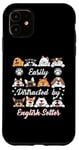 iPhone 11 Easily Distracted by English Setter Irish Setters Funny Case