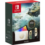 "Konsol Nintendo Switch OLED The Legend of Zelda: Tears of the Kingdom Version HK Original UK-laddare + UK-FR-adapter"