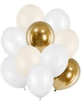 Ballongset med 10 st Glossy Guld och Pastellfärgade Ballonger