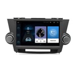 Amimilili Android 9.1 Voiture GPS Stéréo pour Toyota Highlander 2009-2012 Multimédia Voiture Navigateur Support Bluetooth Commande au Volant Lien Miroir +Caméra de recul,4 Cores WiFi:2+32g