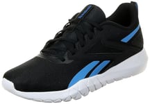 Reebok Flexagon Energy Tr 4 Sneaker Men's, Black Kinetic Blue Footwear White, 6 UK