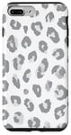 Coque pour iPhone 7 Plus/8 Plus Imprimé léopard blanc gris guépard mignon tendance