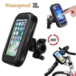 Support De Moto Guidon Sac De Téléphone Tactile Étanche Pour Gps Moto Scooter Vélo Enlarge L0375b