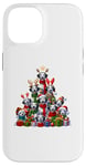 Coque pour iPhone 14 Christmas Tree Dalmatian Dalmatians Dal Dally Dog