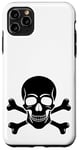 Coque pour iPhone 11 Pro Max #snirt Coque de protection à capuche Motif crâne et os