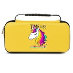 Etui pochette Switch lite jaune licorne time personnalisee