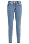 BOSS Womens Modern MOM 4.0 Bright-Blue mom Jeans in Rigid Denim