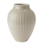 Knabstrup Ripple vase 20 cm, sand