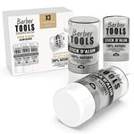 Lot de 3 Sticks Déodorant de 60gr - Pierre d'Alun - 100% naturel - Sans paraben ni chlorhydrate d'aluminium/Efficace contre les coupures du rasage - BARBER TOOLS -