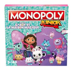 Winning Moves - Monopoly Junior Gabby et la Maison Magique (Gabby's Dollhouse) - Jeu de société - Jeu de Plateau - A partir de 5 Ans - 2 à 4 Joueurs - Version française