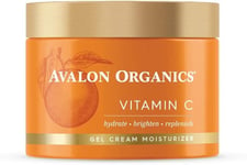 Avalon Organics Gel Cream Moisturizer with Vitamin C Hydrate, Brighten Replenish