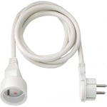 Rallonge électrique avec fiche plate - blanc - 3 m BRENNENSTUHL