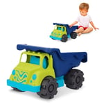 B. Toys by Battat- Colossal Cruiser – Grand Sable de 50 cm – Jouet pour la Plage – Camion Benne – pour Enfants de 18 Mois et Plus (Couleur Lime/Bleu Marine), 44611 BX1429C1Z