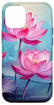 Coque pour iPhone 12/12 Pro Angel Lotus Fleur de Lotus Rose