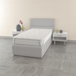 Surmatelas Vera déhoussable avec Doublure en Lin, 80x190cm