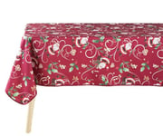 douceur d'intérieur, Nappe Rectangle (150 x 300 cm) Pere Noel Rouge, Polyester Imprimé