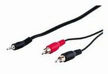 Goobay Audio cable AUX adapter; 3.5Ã‚Â mm male to stereo RCA male