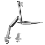 Maclean MC-728 Table Mount 360 ° Monitor Holder Keyboard Mouse Holder 13-32 "VESA 75x75 100x100 to 8kg