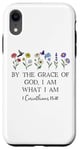 Coque pour iPhone XR By the Grace of God I am What I Am Verse 1 Corinthians 15:10