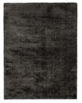 Velvet Shaggy Rug Modern Charcoal 160x230cm Soft Thick Large Deep Pile Carpet