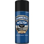 Hammerite Smooth Direct to Rust Metal 400ml Smooth Black Paint