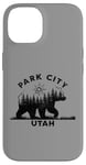 Coque pour iPhone 14 Park City Utah Vacation Ours Forêt Soleil