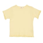 Copenhagen Colors Summer Pointelle T-Shirt Light Yellow | Gul | 128 cm