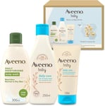 Aveeno Baby Gift Set - Complete Skin Care, Ideal for Newborns - Gentle & Natural