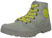 Palladium Pampa Hi Cvs F, Chaussures montantes femme - Gris (248 Vapor Metal/Yellow), 36 EU