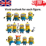 12pcs Mini Minions Despicable Me Figure Toy Micro Landscape Kids Toy New UK