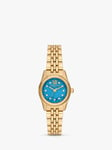 Michael Kors MK4813 Women's Lexington Bracelet Strap Watch, Gold/Blue