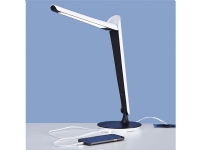 Skrivebordslampe LED Tulip 8W USB hvid/sort