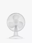 John Lewis ANYDAY Desk Fan, 12 inch, White